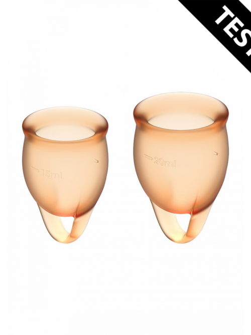 Feel Confident Menstruatiecup – Oranje – Tester