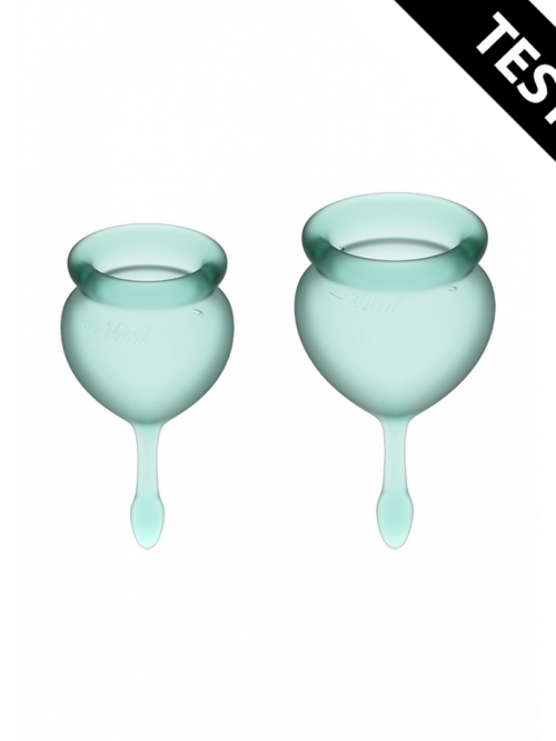 Feel Good Menstruatiecup – Donkergroen – Tester