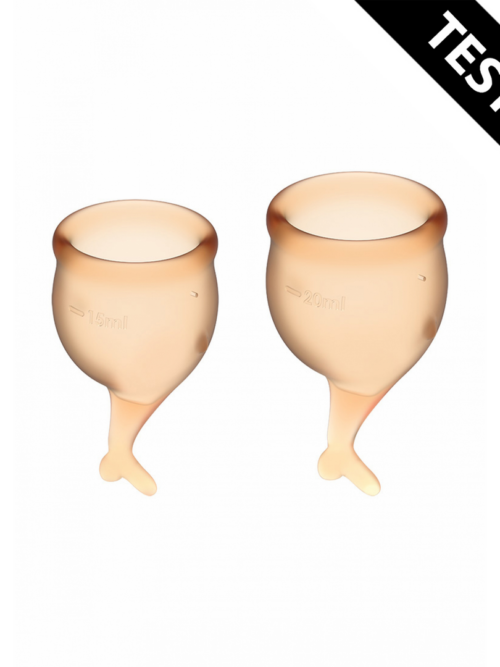 Feel Secure Menstrual Cup – Oranje – Tester