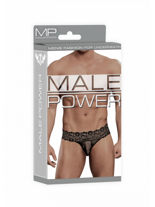 Micro Thong Pinch Back – S/M – Zwart
