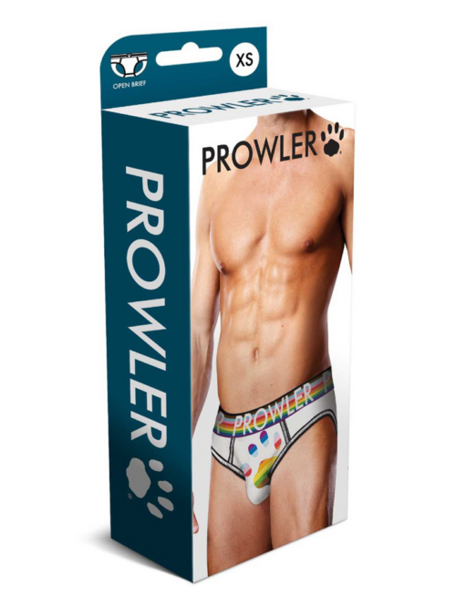 Oversized Paw Open Brief – XS – Wit