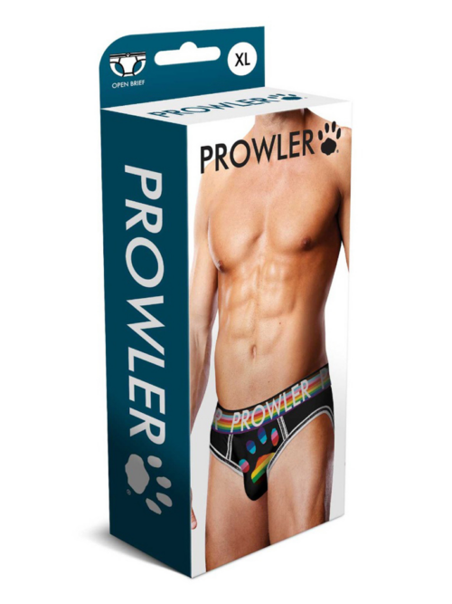 Oversized Paw Open Brief – XL – Zwart