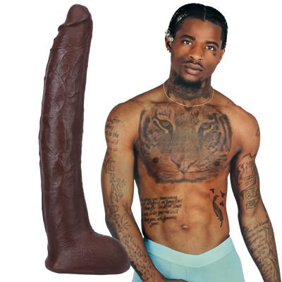 Damion Dayski – Realistic ULTRASKYN Dildo – 12 / 30 cm – Chocolade