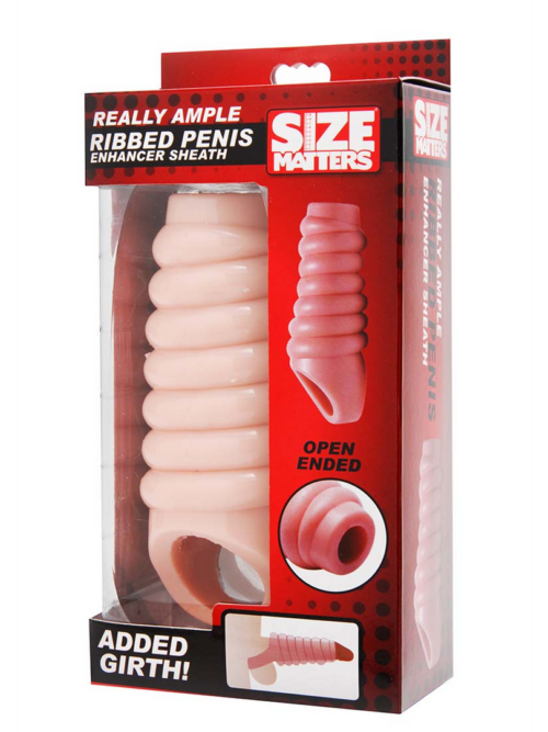 Echt Ruim Geribbelde Penisvergroting Sleeve