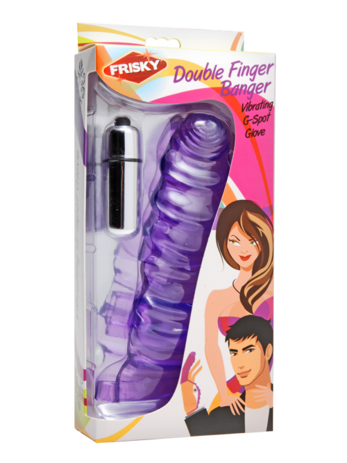 Dubbele Vinger Banger – Vibrerende G-Spot Handschoen