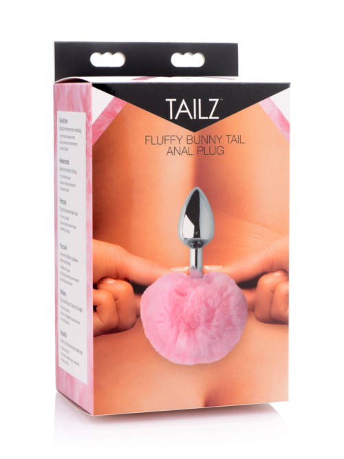 Fluffy Bunny Tail – Anale Plug – Roze