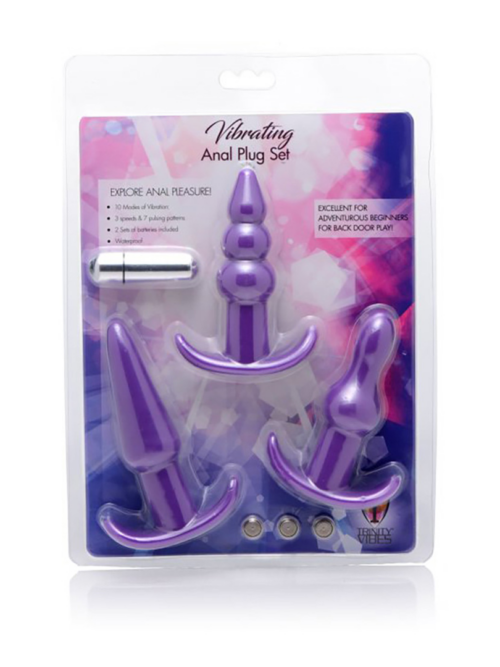 4-delige Vibrerende Butt Plug Set