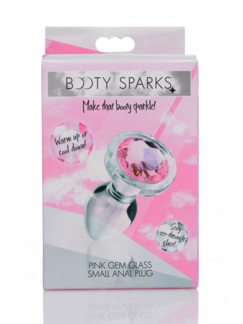 Roze Edelsteen – Glas Anale Plug – Klein