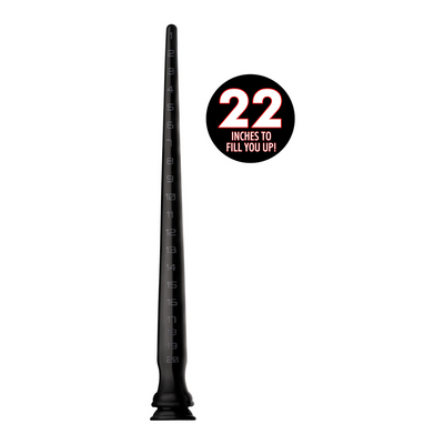 Tapered Siliconen Slang met Structuur – 22 / 56 cm