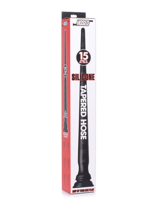 Tapered Siliconen Slang met Structuur – 15 / 38 cm