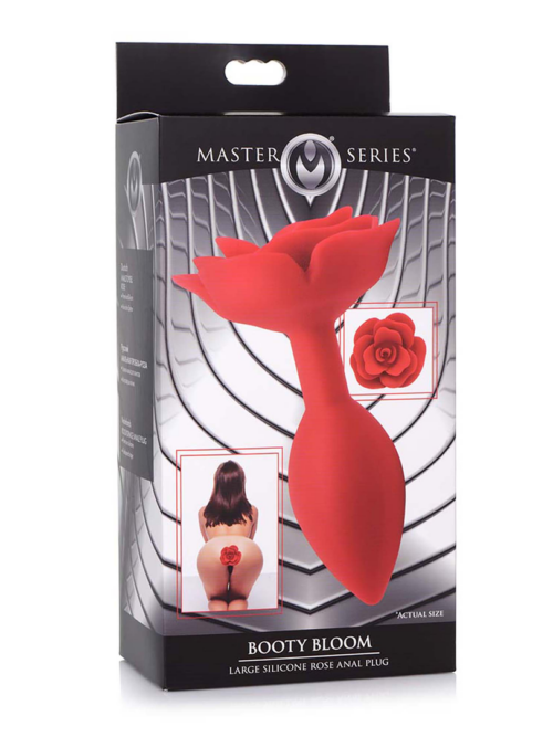Booty Bloom – Silicone Rose Anale Plug – Rood