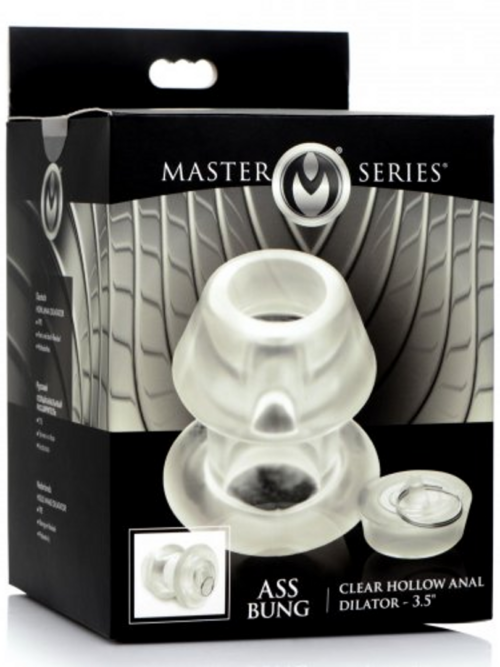 Ass Bung – Heldere Holle Anale Dilator met Plug – Groot