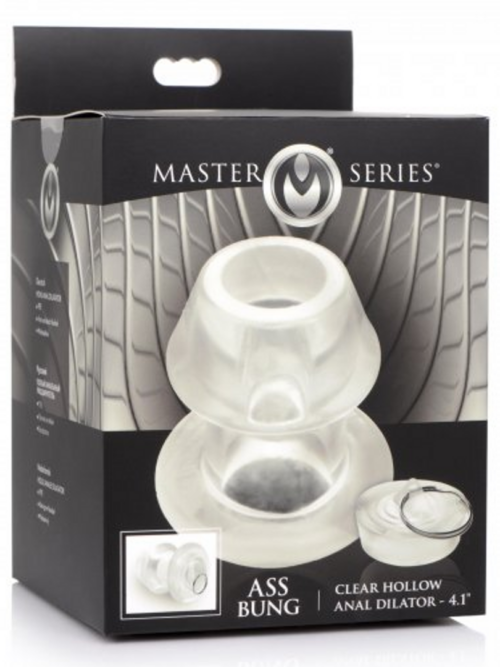 Ass Bung – Heldere Holle Anale Dilator met Plug – Extra Groot