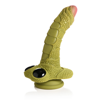 Swamp Monster Scaly Silicone Dildo – Zwart
