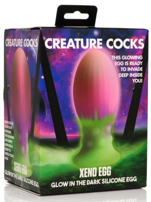 Xeno Egg – Glow in the Dark – Silicone Ei – Roze