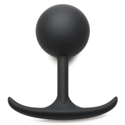 Comfort Plugs Silicone Weighted Round Plug 4.7 – Zwart
