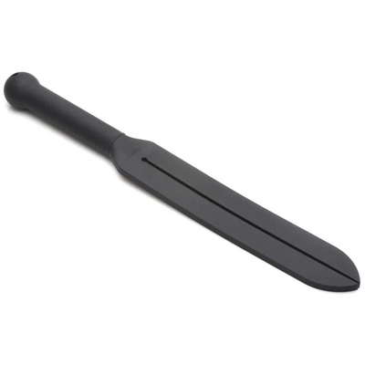Stung Silicone Tawse – Zwart