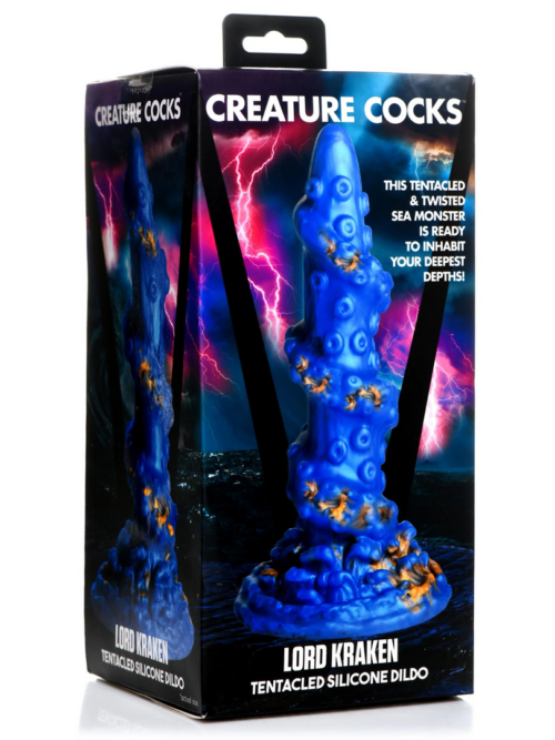 Kraken Silicone Dildo – Blauw
