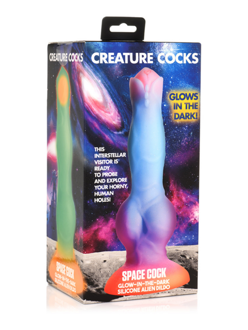 Ruimte Cock – Glow in the Dark – Silicone Alien Dildo
