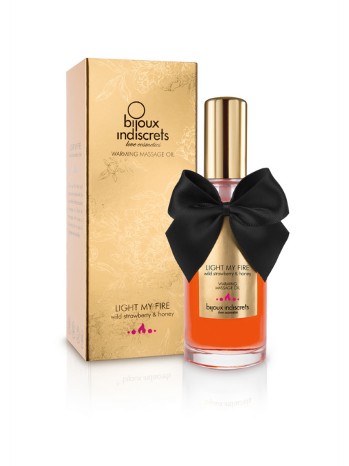 Light My Fire – Verwarmende Massageolie Wilde Aardbei en Honing – Wilde Aardbei  Honing