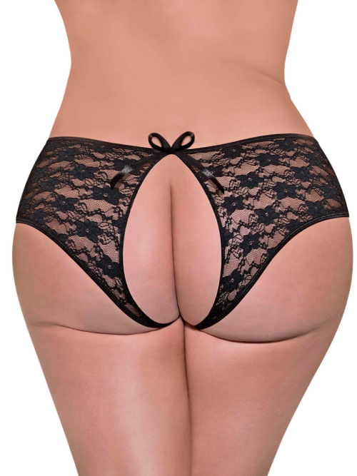 Kant Gesplitste Rug Boy Short – 2X – Zwart