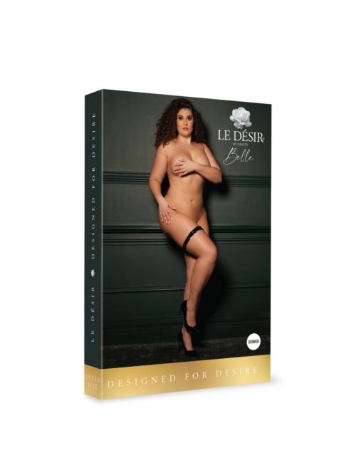 Noel – Elastische Kanten Garter met Gouden Details – Plus Size