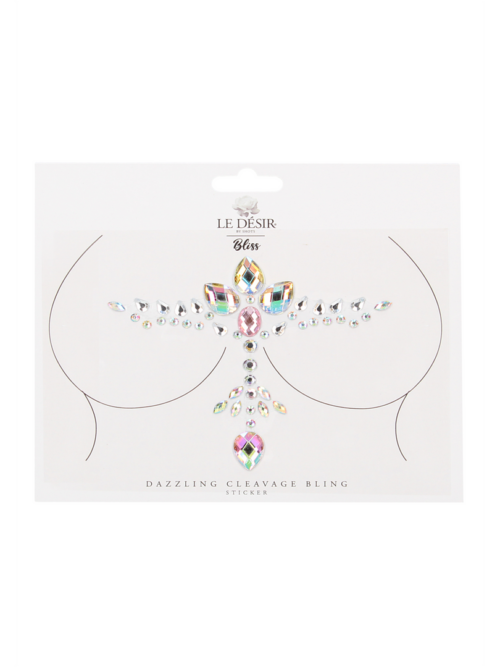 Stralende Cleavage Bling Sticker