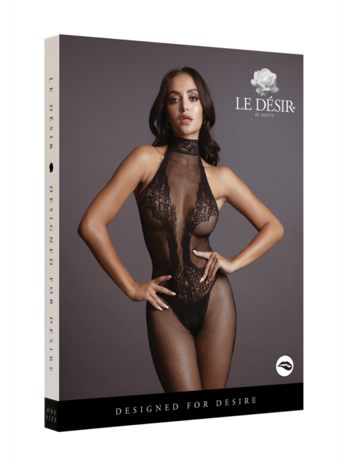 Visnet en Kant Bodystocking – Één Maat