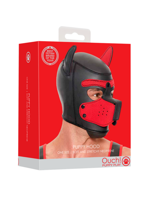 Neopreen Puppy Mask – Rood