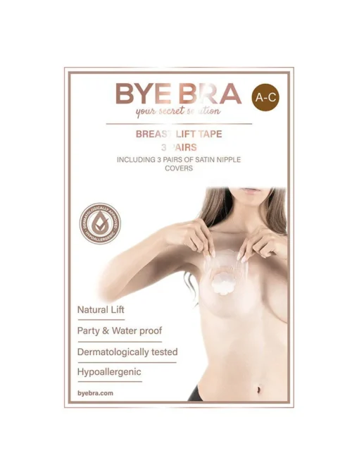 Bye Bra – Breast Lift & Zijden Tepelbedekkers A-C – Nude (3 paar)