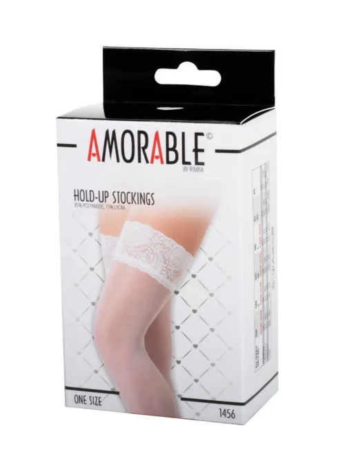 Amorable by Rimba – Hold-Up Kousen – One Size – Wit