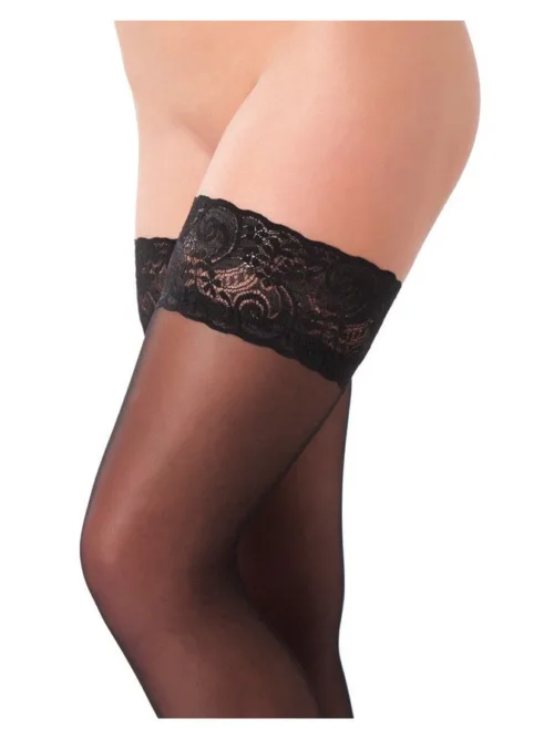 Amorable by Rimba – Hold-Up Kousen – One Size – Zwart