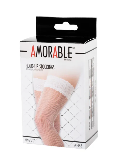 Amorable by Rimba – Hold-Up Netkousen – One Size – Wit