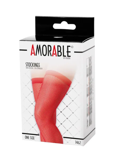Amorable by Rimba – Netkousen – One Size – Rood