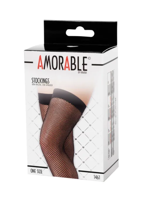 Amorable by Rimba – Netkousen – One Size – Zwart