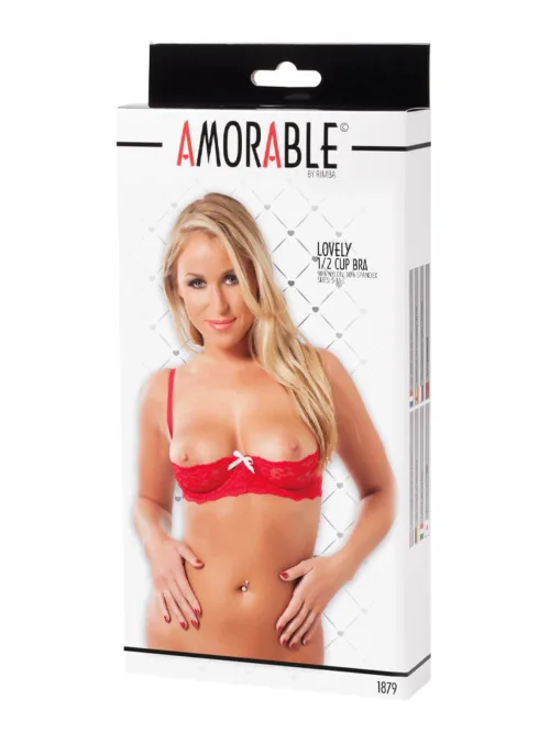 Amorable by Rimba – 1/2 Cup BH – Rood