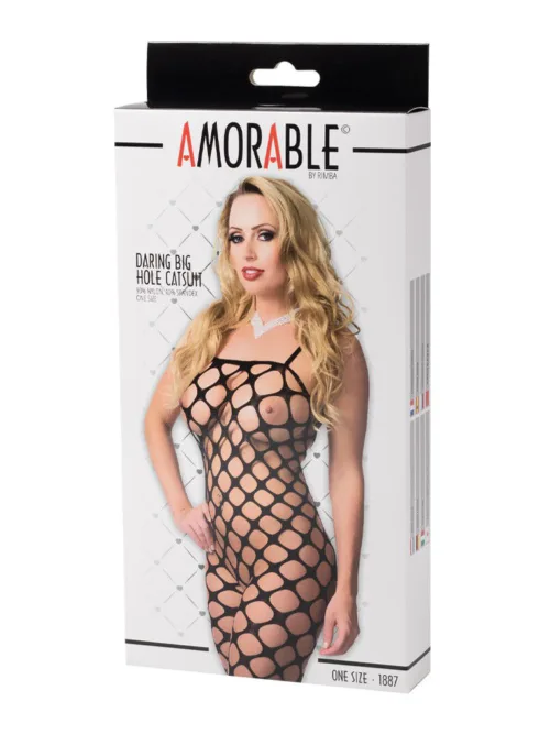 Amorable by Rimba – Catsuit – One Size – Zwart