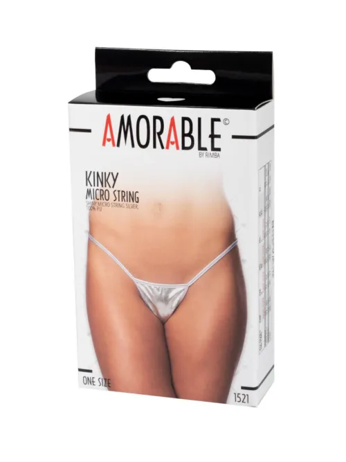 Amorable by Rimba – Mini String – One Size – Silver