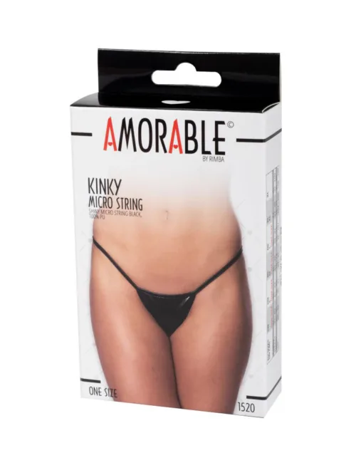 Amorable by Rimba – Mini String – One Size – Zwart