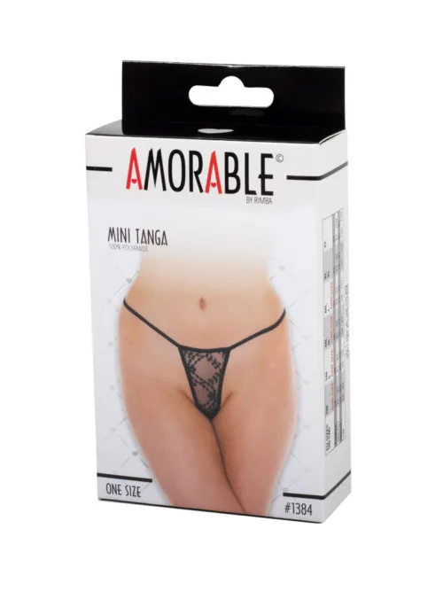 Amorable by Rimba – Mini String – One Size – Zwart