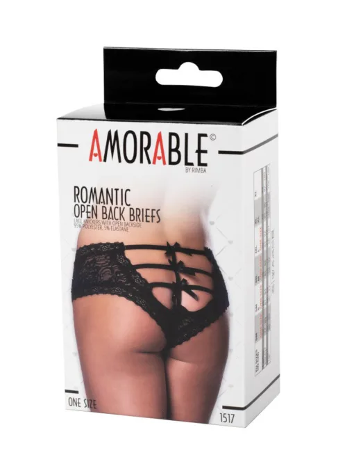 Amorable by Rimba – Open Slip – One Size – Zwart