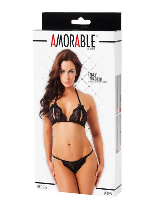 Amorable by Rimba – Open Bikini – One Size – Zwart
