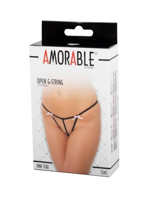Amorable by Rimba – Open String – One Size – Zwart