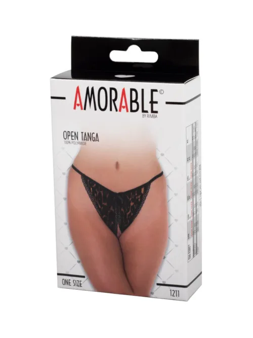 Amorable by Rimba – Open Tanga – One Size – Luipaardprint
