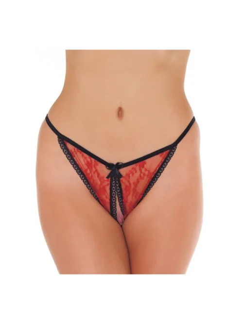 Amorable by Rimba – Open Tanga – One Size – Rood