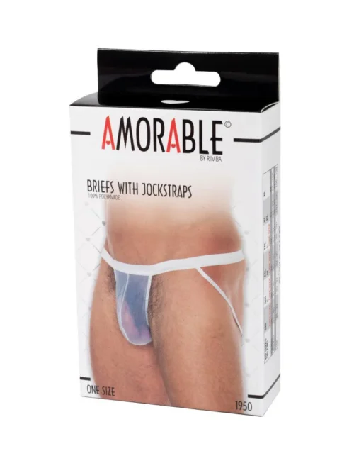 Amorable by Rimba – Doorzichtige jockstrap – One Size – Wit