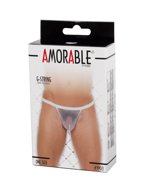 Amorable by Rimba – Doorzichtige string – One Size – Wit
