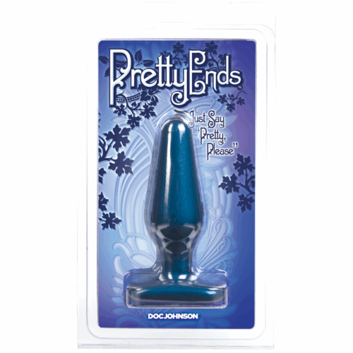 Iridescent Butt Plug – Medium – Midnight Blue