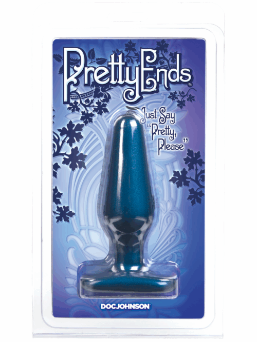 Iridescent Butt Plug – Medium – Midnight Blue