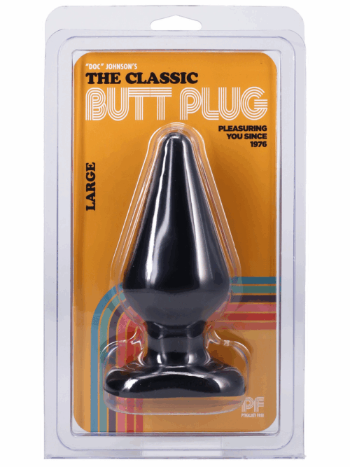 Klassieke Butt Plug – Groot – Zwart